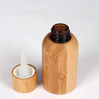 15 ml 30 ml 50 ml vuoto di bambù olio essenziale cosmetico bottiglia di vetro