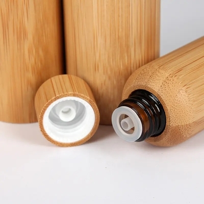 15 ml 30 ml 50 ml vuoto di bambù olio essenziale cosmetico bottiglia di vetro