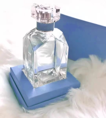 30ml vuoto trasparente quadrato profumo bottiglie di vetro di lusso Logo personalizzabile