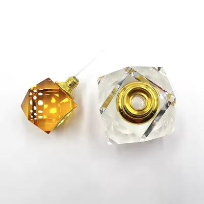 Bottiglia di profumo a taglio cristallino trasparente da 3 ml a 6 ml a 12 ml con tappo Bottiglia di vetro vuota