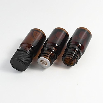 Bottiglie di vetro per olio essenziale da 10 ml, 20 ml e 30 ml con tappo a vite Vetro ambra vuoto