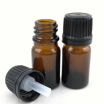 Bottiglie di vetro per olio essenziale da 10 ml, 20 ml e 30 ml con tappo a vite Vetro ambra vuoto
