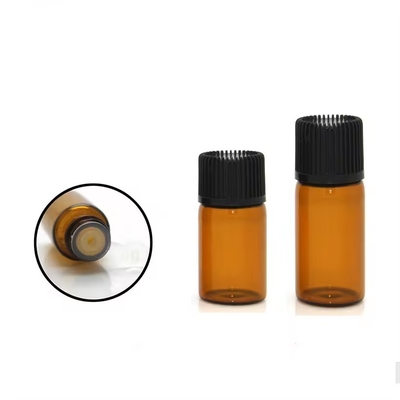 1 ml 2 ml 3 ml 4 ml 5 ml olio essenziale Mini flaconcini di vetro ambra con tappo a vite