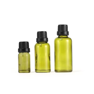 10 ml 15 ml 30 ml Olivo Verde Riduttore dell' orificio olio essenziale Bottiglia di vetro con coperchio