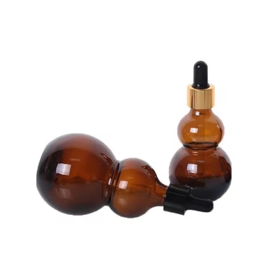 15 ml 30 ml Bottiglia gocciolante in vetro ambra Bottiglie di olio essenziale per capelli e olio corporeo