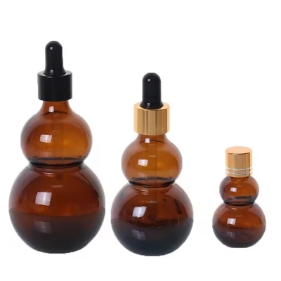 15 ml 30 ml Bottiglia gocciolante in vetro ambra Bottiglie di olio essenziale per capelli e olio corporeo