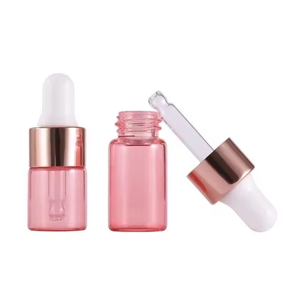 Fornitura di fabbrica 1ml 2ml 3ml 5ml gocciolante bottiglia di vetro per la miscelazione di oli essenziali