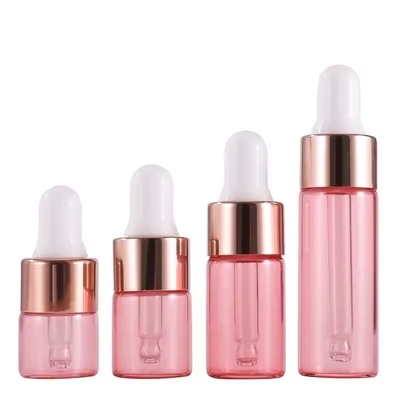 Fornitura di fabbrica 1ml 2ml 3ml 5ml gocciolante bottiglia di vetro per la miscelazione di oli essenziali