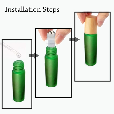 Bottiglie di olio essenziale vuoto con sfere in acciaio inossidabile