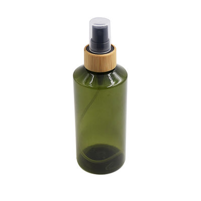 10ml verde oliva 5,5&quot; organico bottiglie vuote dello spruzzo del barattolo 20/410 cosmetico di bambù del coperchio piccole