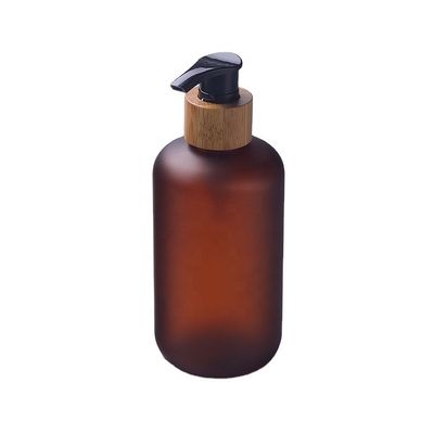 8oz ha glassato il ODM d'imballaggio cosmetico dell'ANIMALE DOMESTICO 250ml della bottiglia dei barattoli senz'aria UV cosmetici ambrati della protezione