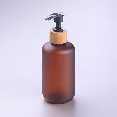 8oz ha glassato il ODM d'imballaggio cosmetico dell'ANIMALE DOMESTICO 250ml della bottiglia dei barattoli senz'aria UV cosmetici ambrati della protezione