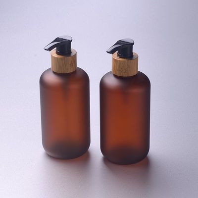 8oz ha glassato il ODM d'imballaggio cosmetico dell'ANIMALE DOMESTICO 250ml della bottiglia dei barattoli senz'aria UV cosmetici ambrati della protezione