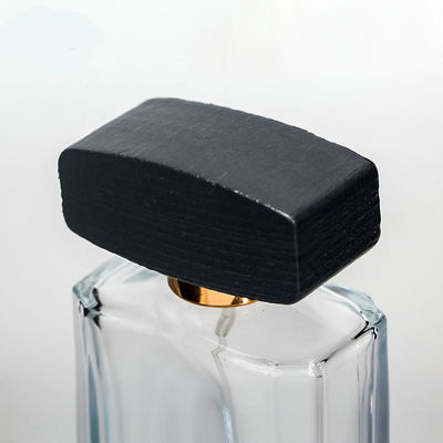 il profumo di vetro vuoto 30ml imbottiglia 28MM 28/400 dei cappucci di legno quadrati