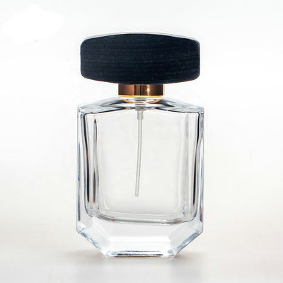 il profumo di vetro vuoto 30ml imbottiglia 28MM 28/400 dei cappucci di legno quadrati