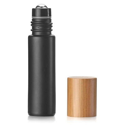 bottiglie di bambù del rullo del vetro trasparente del cappuccio 22mm delle bottiglie di olio essenziale 10ml 22/400