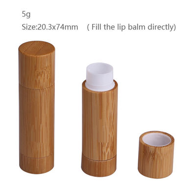 Balsamo di labbro concimabile di plastica Tin Containers Tubes 0.15oz 4.5g 74mm