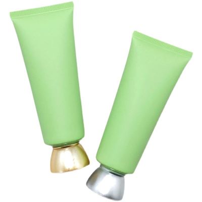 tubi di alluminio molli cosmetici ISO2000 della crema per le mani di Matte Green 100ml della metropolitana 100g