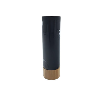 metropolitana molle cosmetica di alluminio 200ml che imballa per il coperchio di bambù 40/400 40MM dei cosmetici
