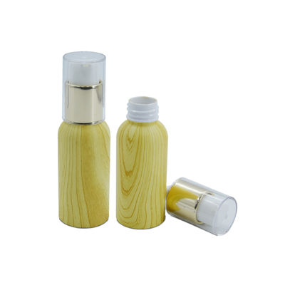 contenitori cosmetici di bambù 200ml 18/400 di barattolo senz'aria 18mm della crema della pompa