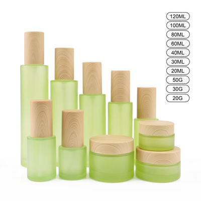 il cosmetico di vetro 18mm bianco 50g imbottiglia i barattoli della crema di fronte 20ml 18/400