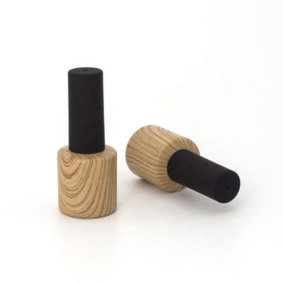 ODM di bambù 10ml 0.5oz della bottiglia del gel della bottiglia di vetro nera dello smalto