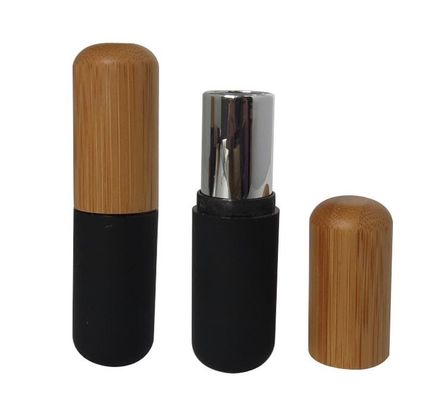OEM di bambù del cappuccio 21mm di Diy del rossetto 4ml della metropolitana vuota riutilizzabile dei contenitori