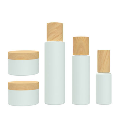 24/415 di cosmetico di plastica bianco di 140ml 55g imbottiglia il contenitore con i coperchi