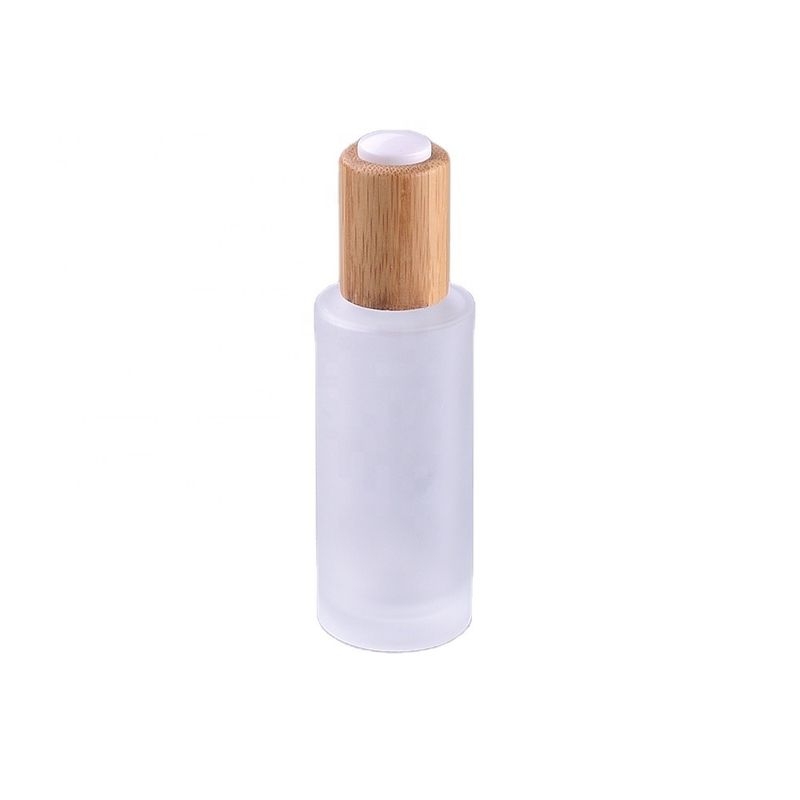 contenitori d'imballaggio cosmetici 18/410 di 30ml con i cappucci di bambù 112 x 75mm del contagoccia del siero